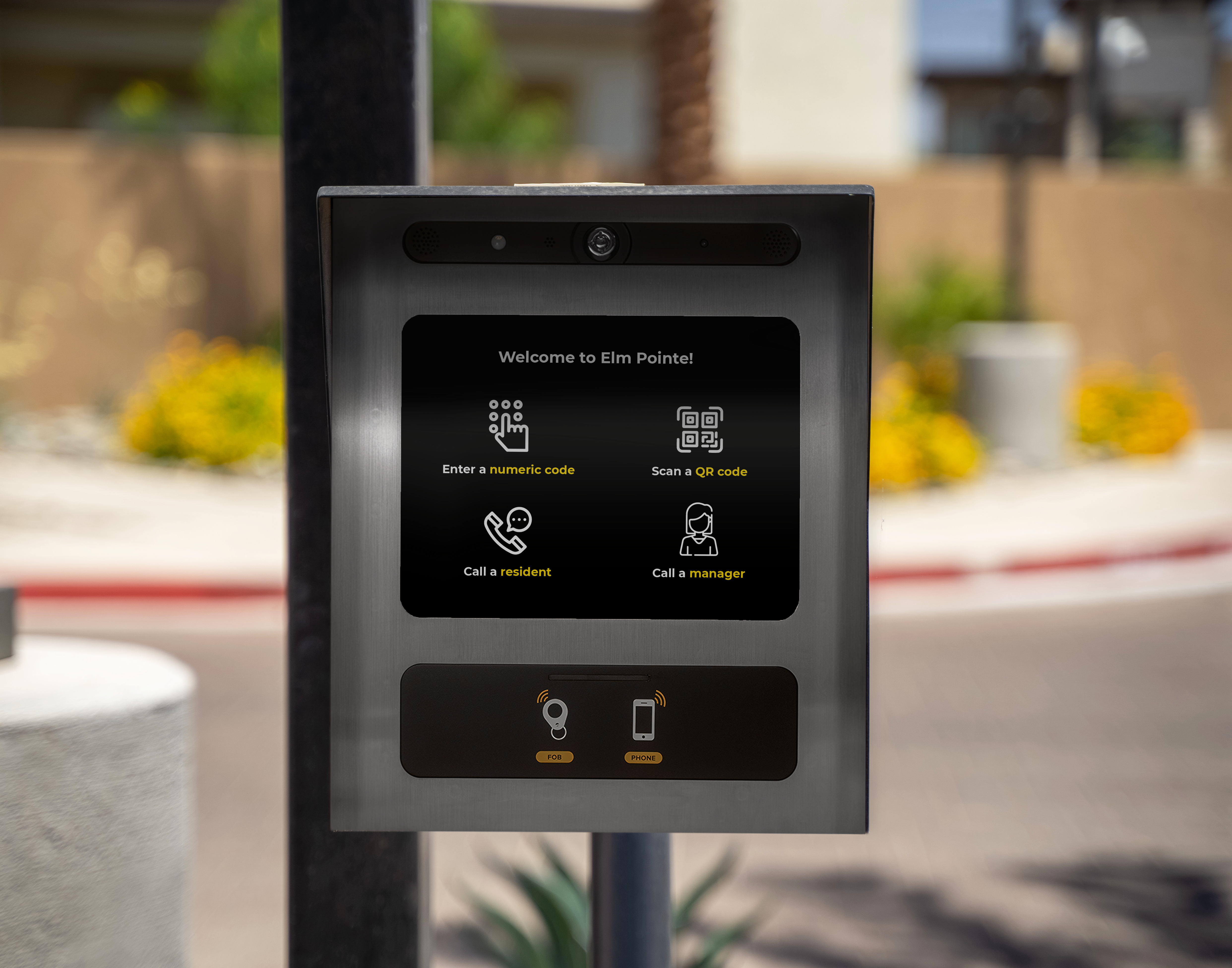 Yellow flower intercom